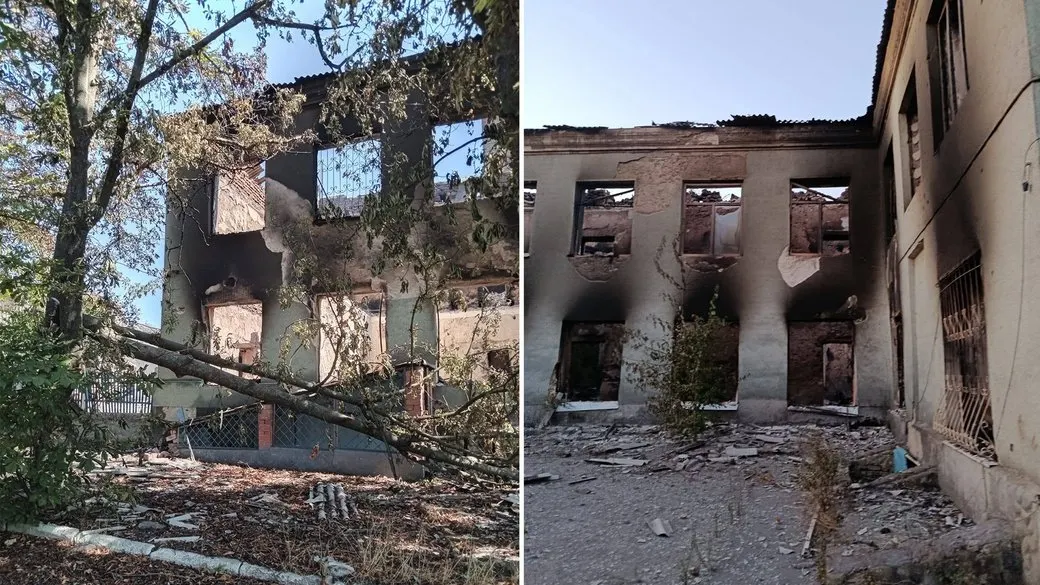 У Бериславі росіяни зруйнували ще один навчальний корпус: освітніх будівель у громаді не лишилось