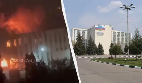 У Бєлгороді після атаки дронів згорів університет, що розробляв БПЛА