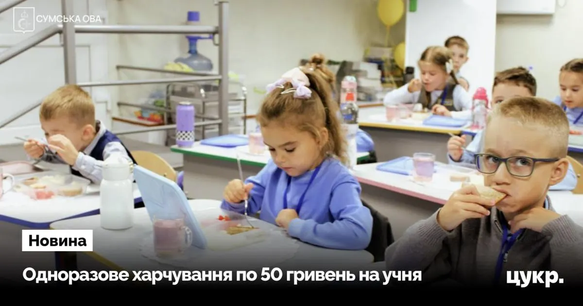 На Сумщині 29 шкіл годують учнів безплатно: як це працює