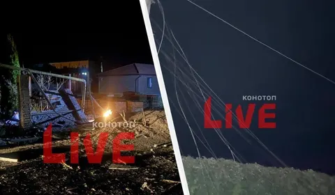 Атака безпілотників на Конотоп: пошкоджено школи, лікарні, залізницю та газову м